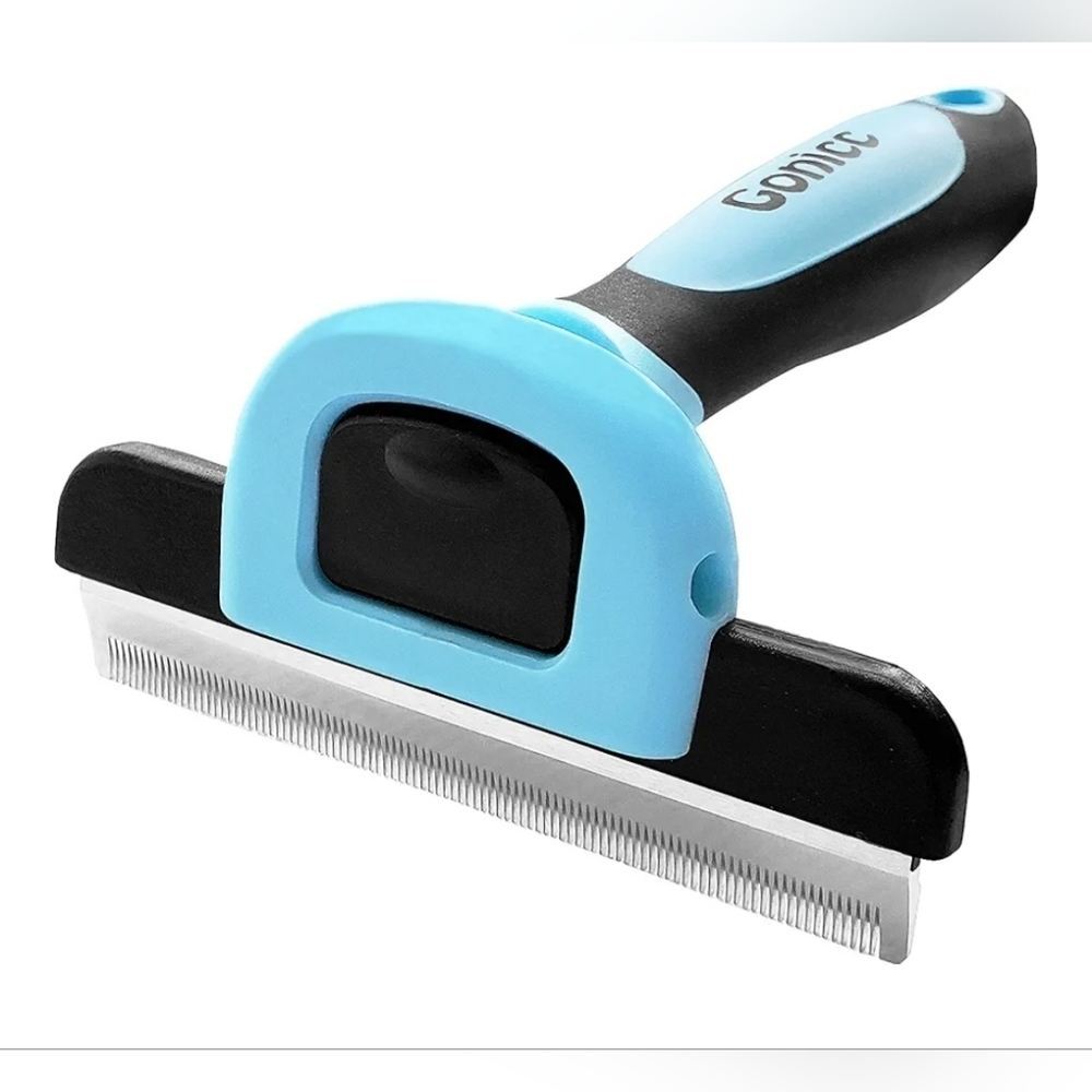 Gonicc Blue Professional 4in Stainless Steel DeShedding Pet Comb Tool- NIP